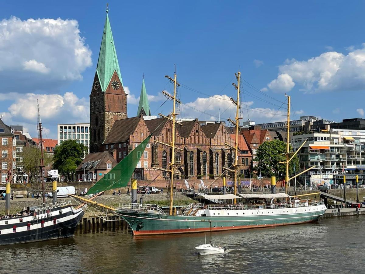 Exklusive Ferienwohnung 5Km Vom Centrum Bremen Luaran gambar